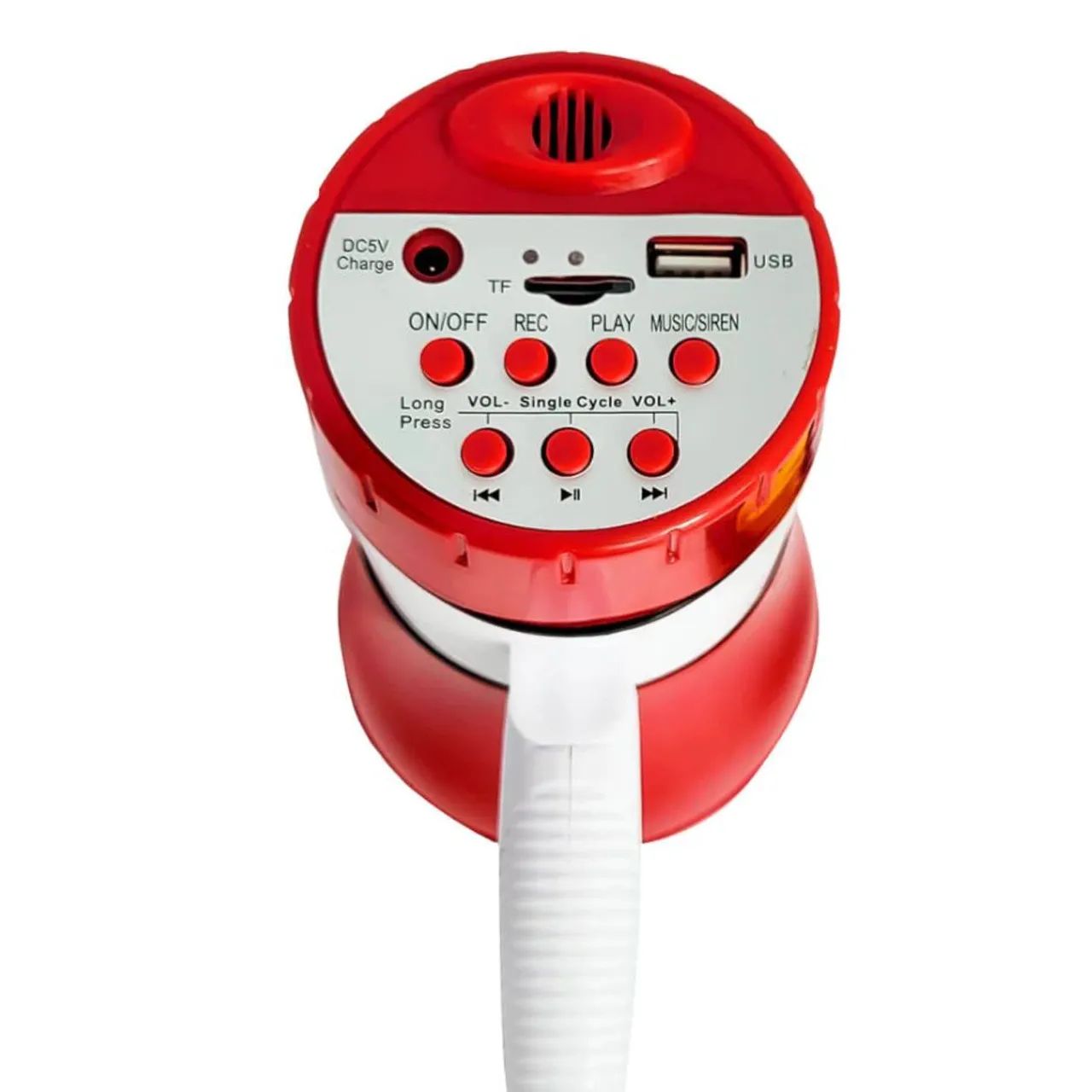 Megafone recarregável portátil com entrada usb e gravador  - Foto 6