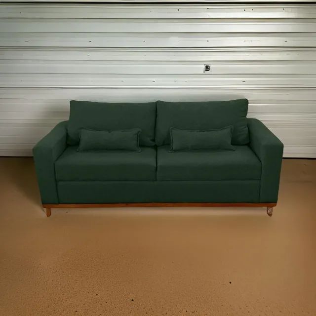 Sofá Retrô - Base de Madeira - Foto 2
