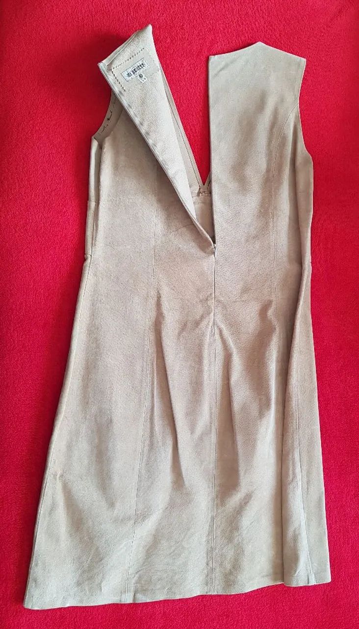 Vestido 100% couro Mc Bennett - 42 - nude - Foto 5