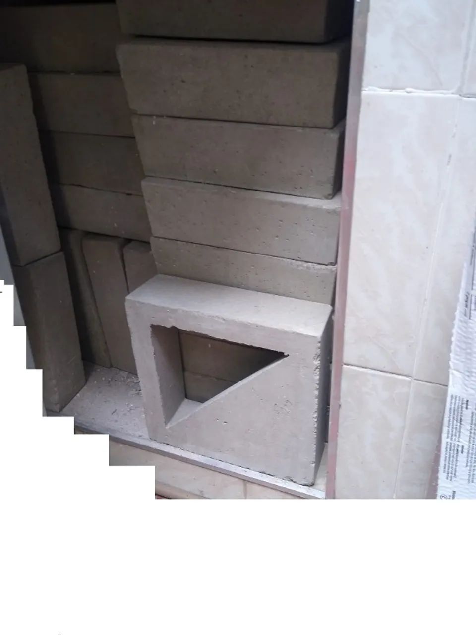 Elemento vazado/Cobogó triangular 23 peças - NOVO - Foto 2