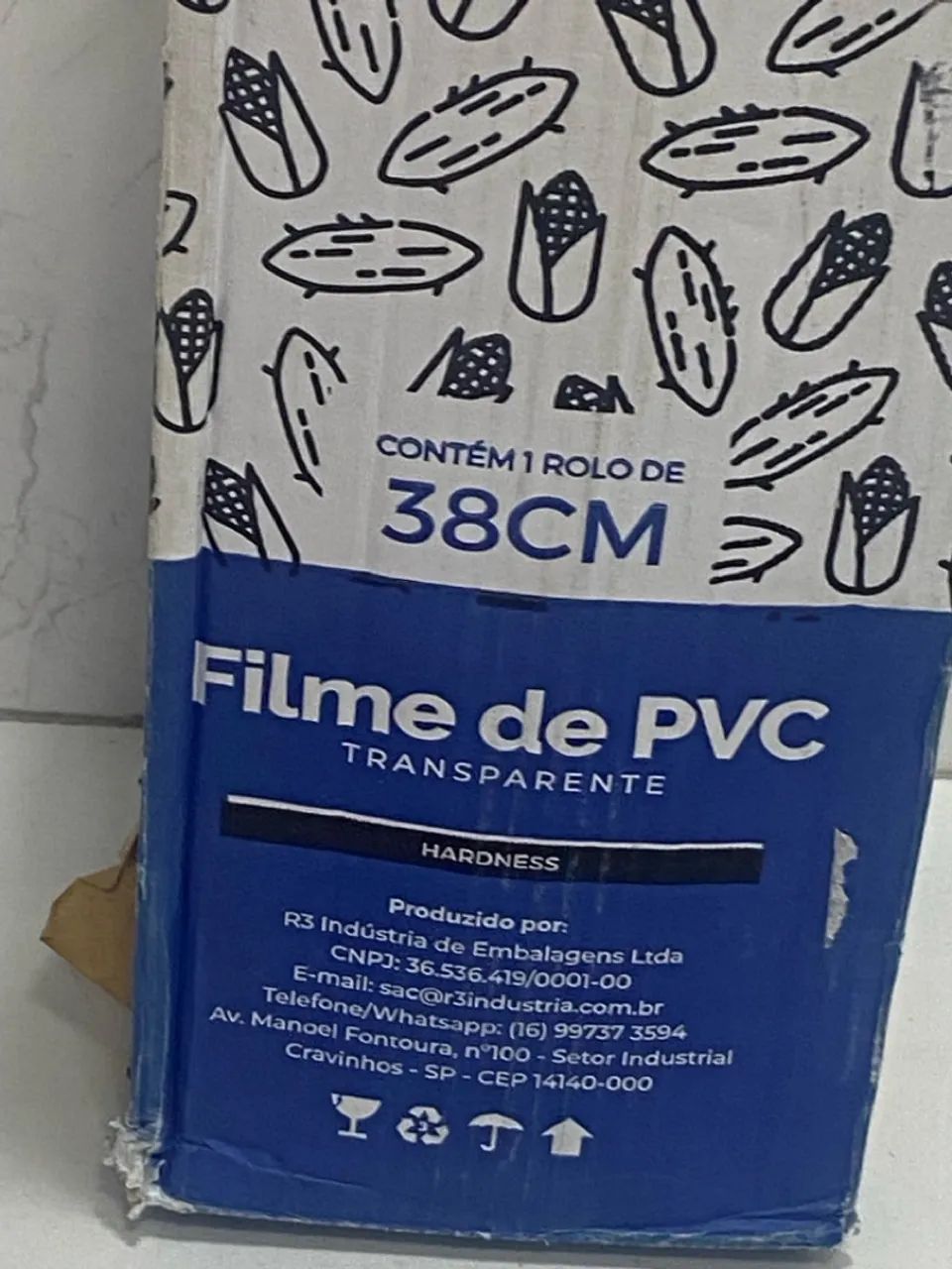 Filme PVC Hardness Facilitepara Embalar Alimentos 38cm Hardness - Foto 2