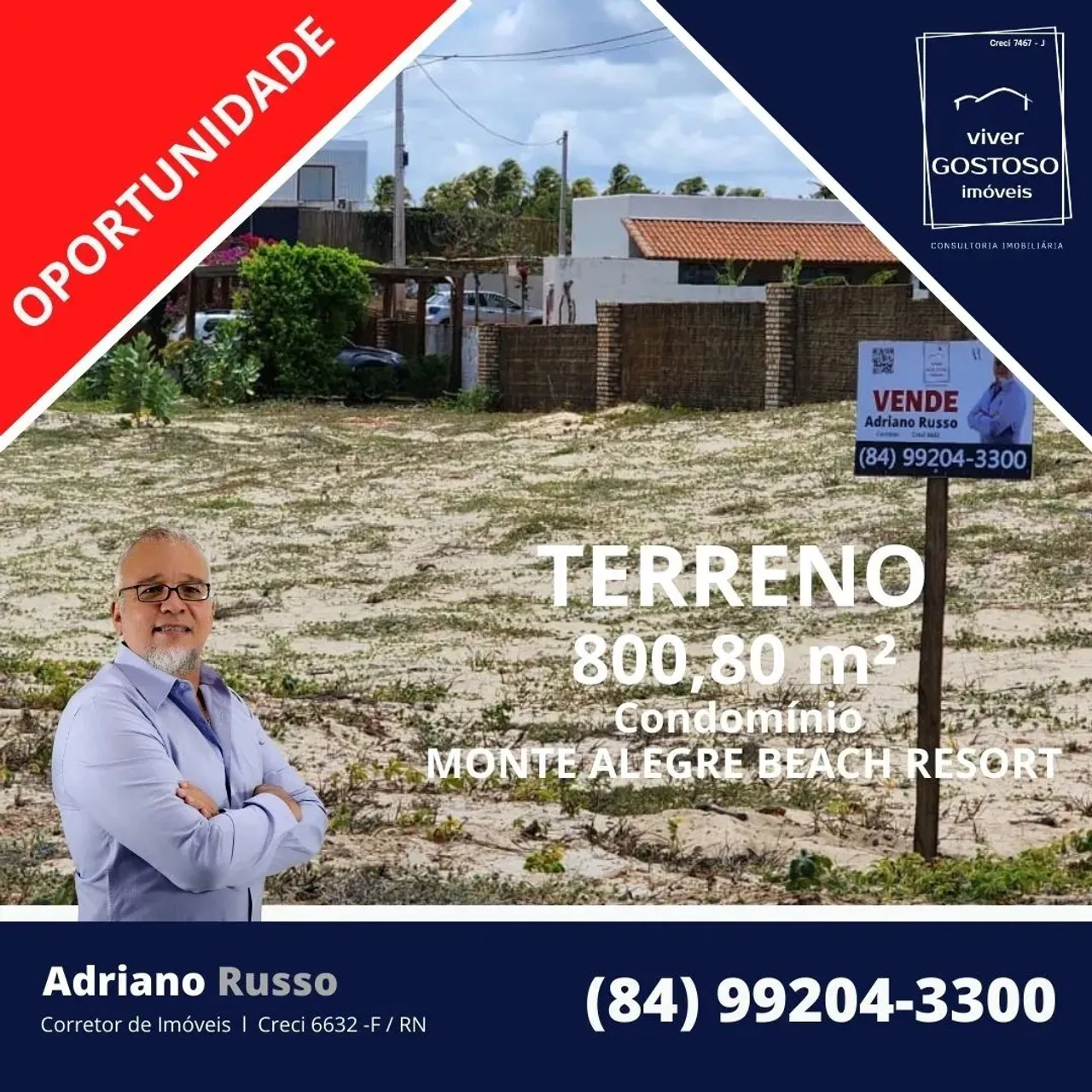 Oportunidade - TERRENO no Condomínio MONTE ALEGRE BEACH RESORT - RN
