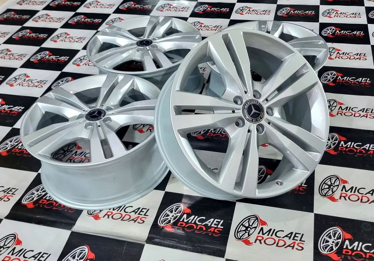 Jogo de rodas 19" Mercedes SLK e ml350 Originais 5x112 + Pintura Nova  - Foto 5