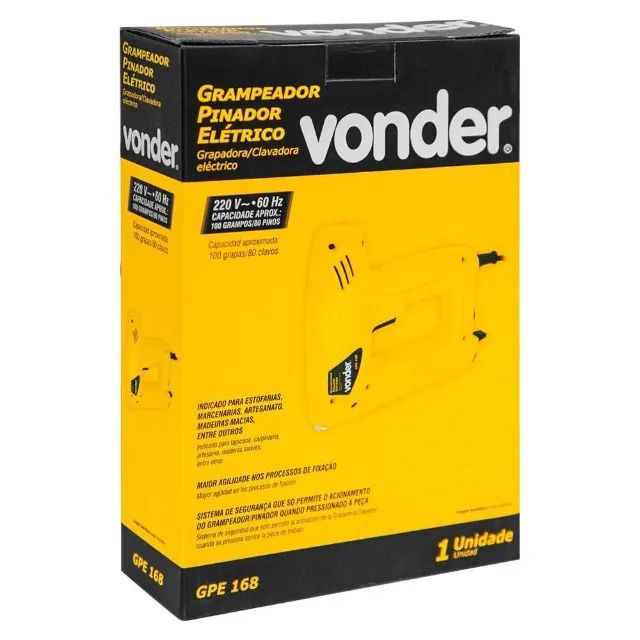 Grampeador Pinador Elétrico GPE168 220v 6001168220 Vonder - Foto 5