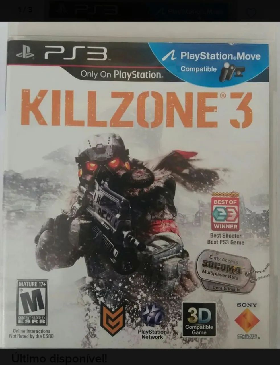 Killzone 3 - Ps3 - Cd Original 