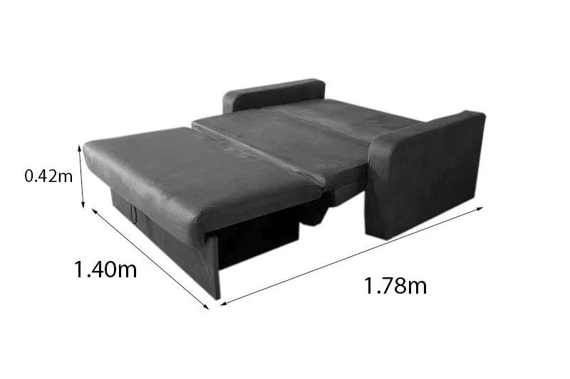 Sofá Cama Casal com Baú Suede Marrom  - Foto 6