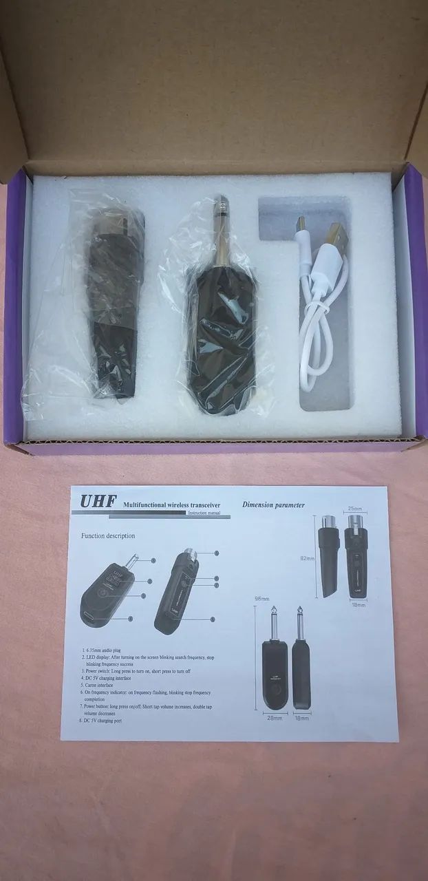 TRANSMISSOR SEM FIO PARA MICROFONE (novo) - Foto 4