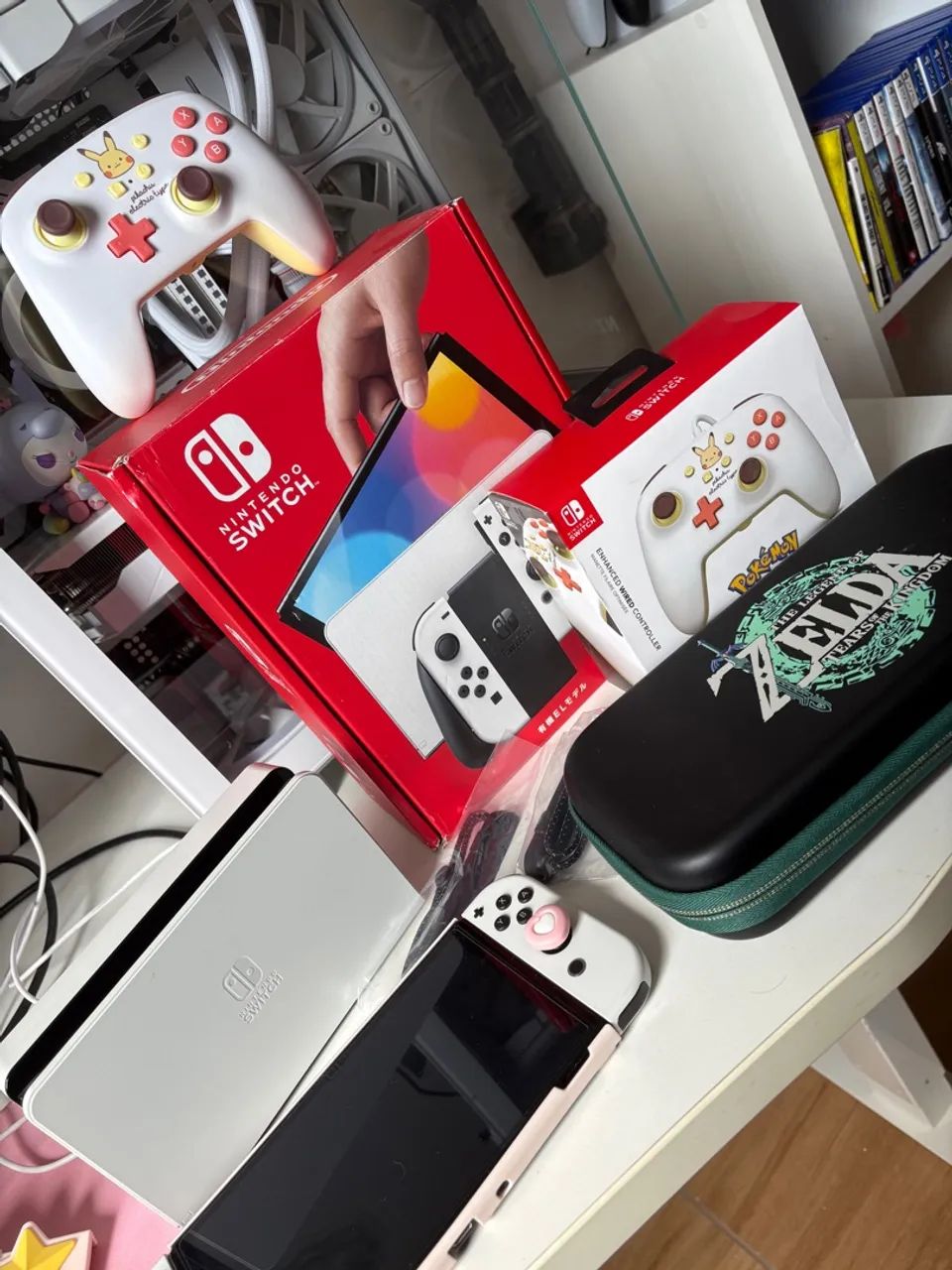 Nintendo Switch oled com acessórios exclusivos - Foto 2