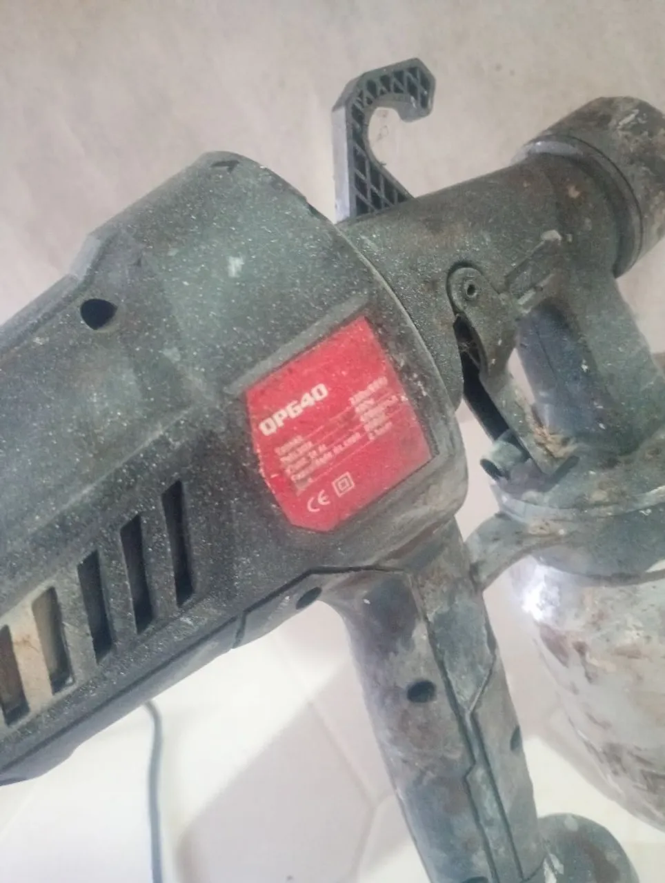 Pistola de pintura para trabalhos de pintura