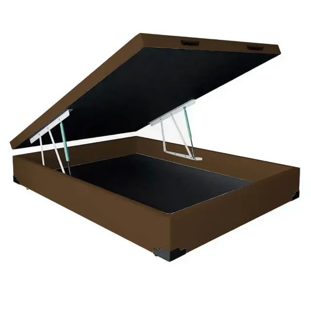 Base Box Baú Universal Corino Casal 36x138x188 - Foto 3