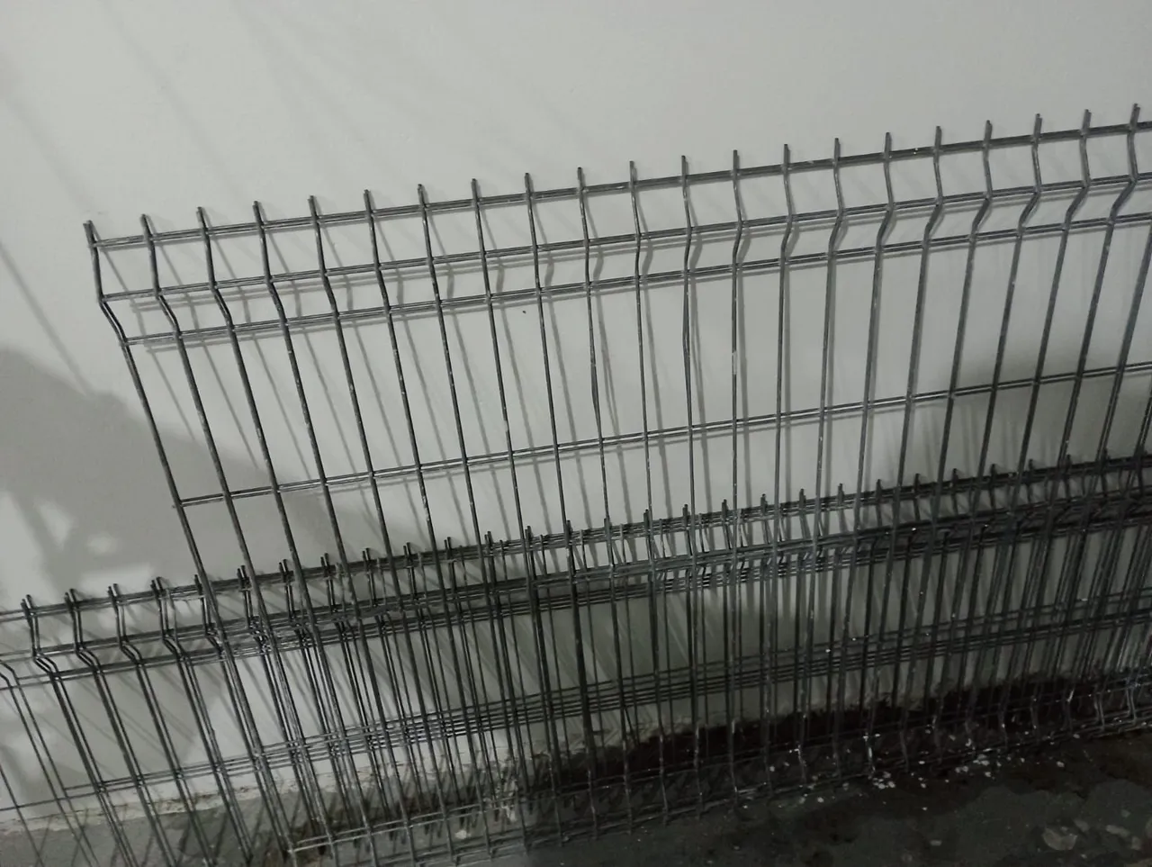 Cerca de aço grade Gradil + 6 postes sem base