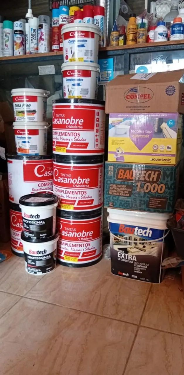 Tintas latex piso e emborrachada