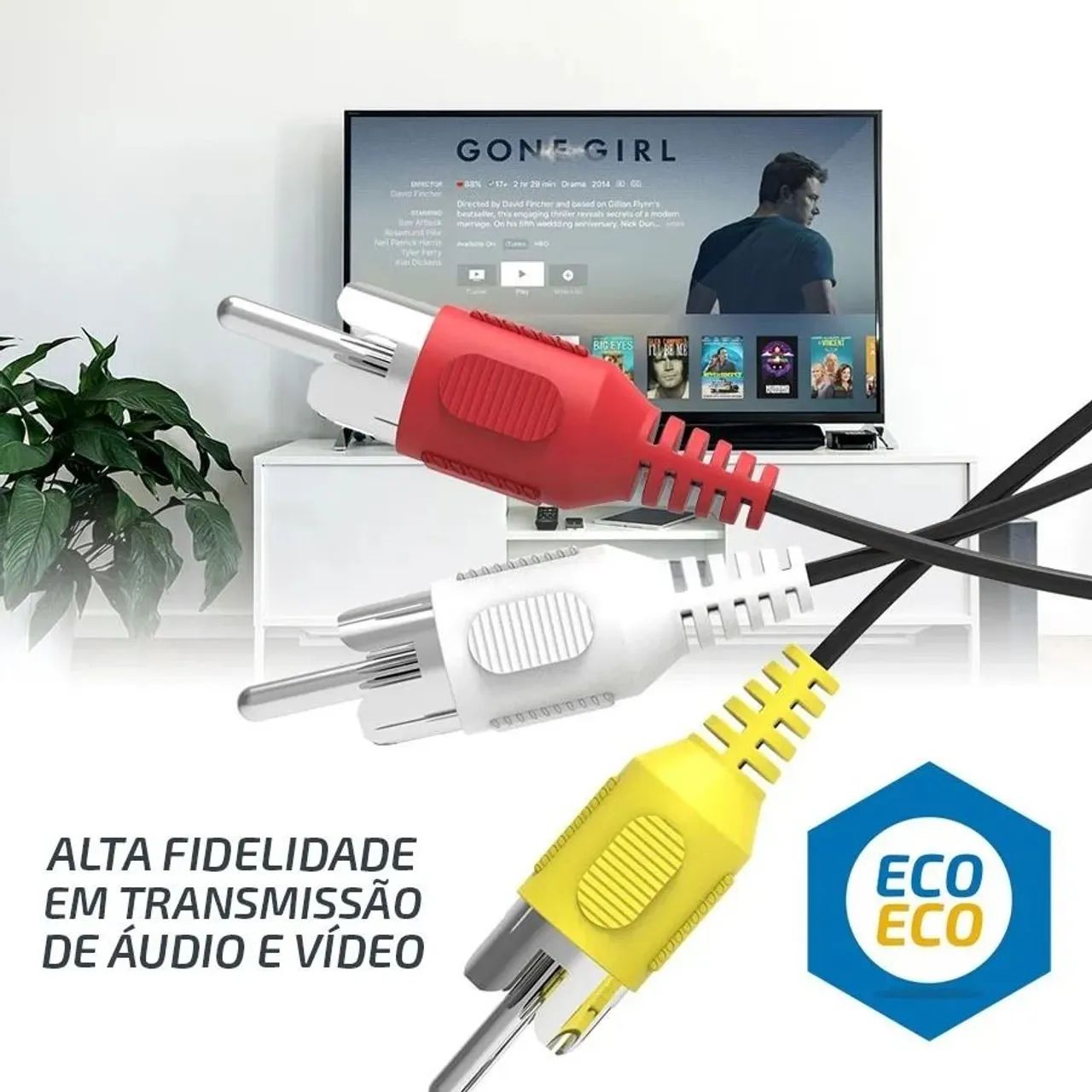 Cabo RCA para áudio e vídeo - Foto 2