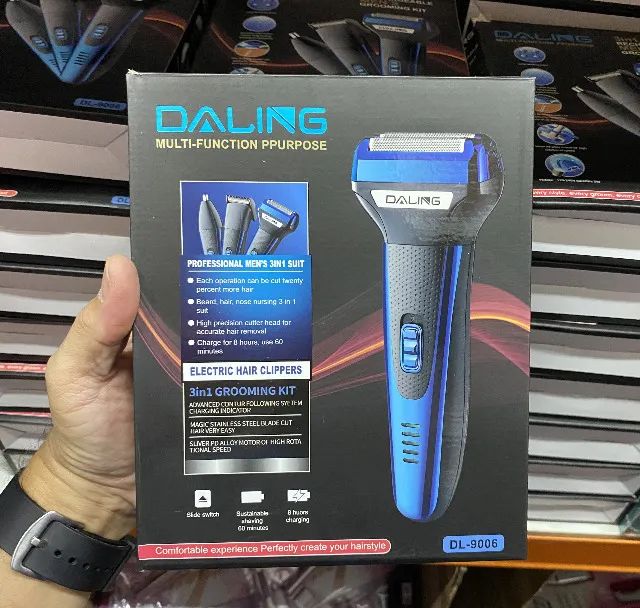 Máquina de Cortar Cabelo 3 in 1 Barbeador e Aparador de Pelo Daling - Foto 2