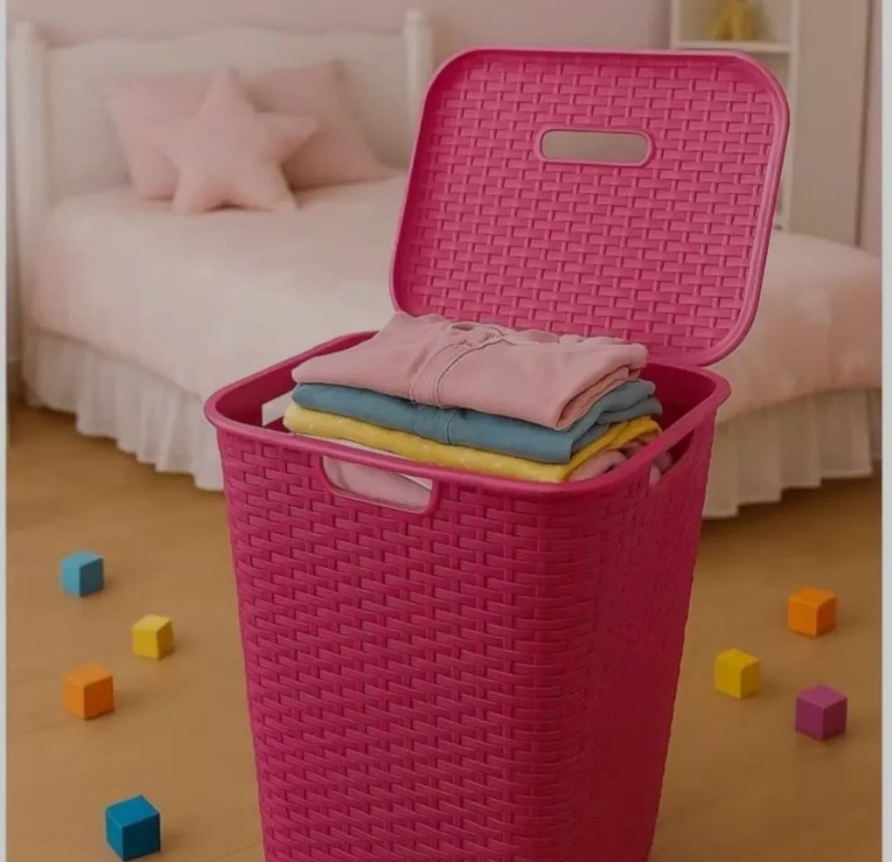 ? Cesto de Roupa Grande - 72 Litros ? - Foto 3