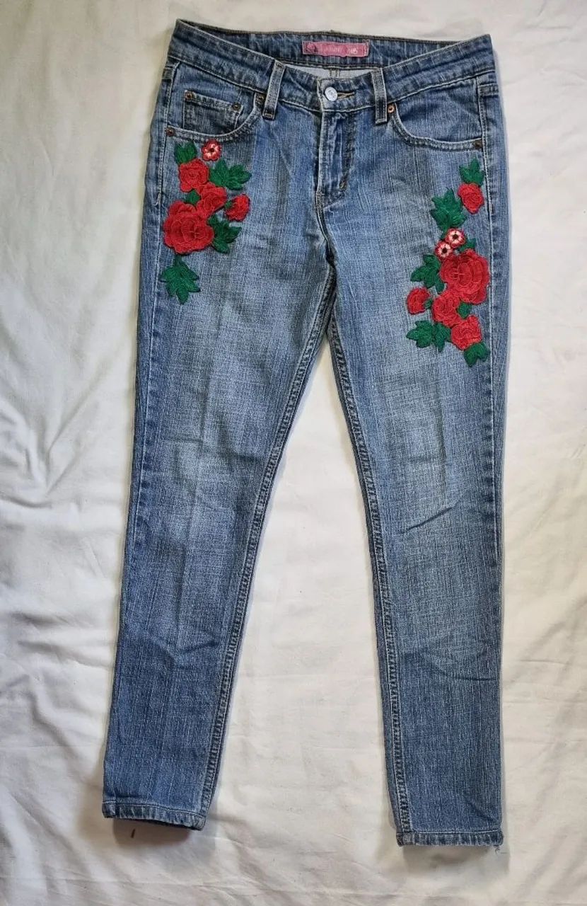 Calça jeans skinny 34 le vis - Foto 4