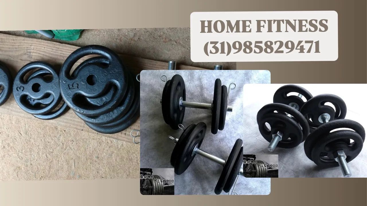 Anilhas Pesos Kits Musculação 