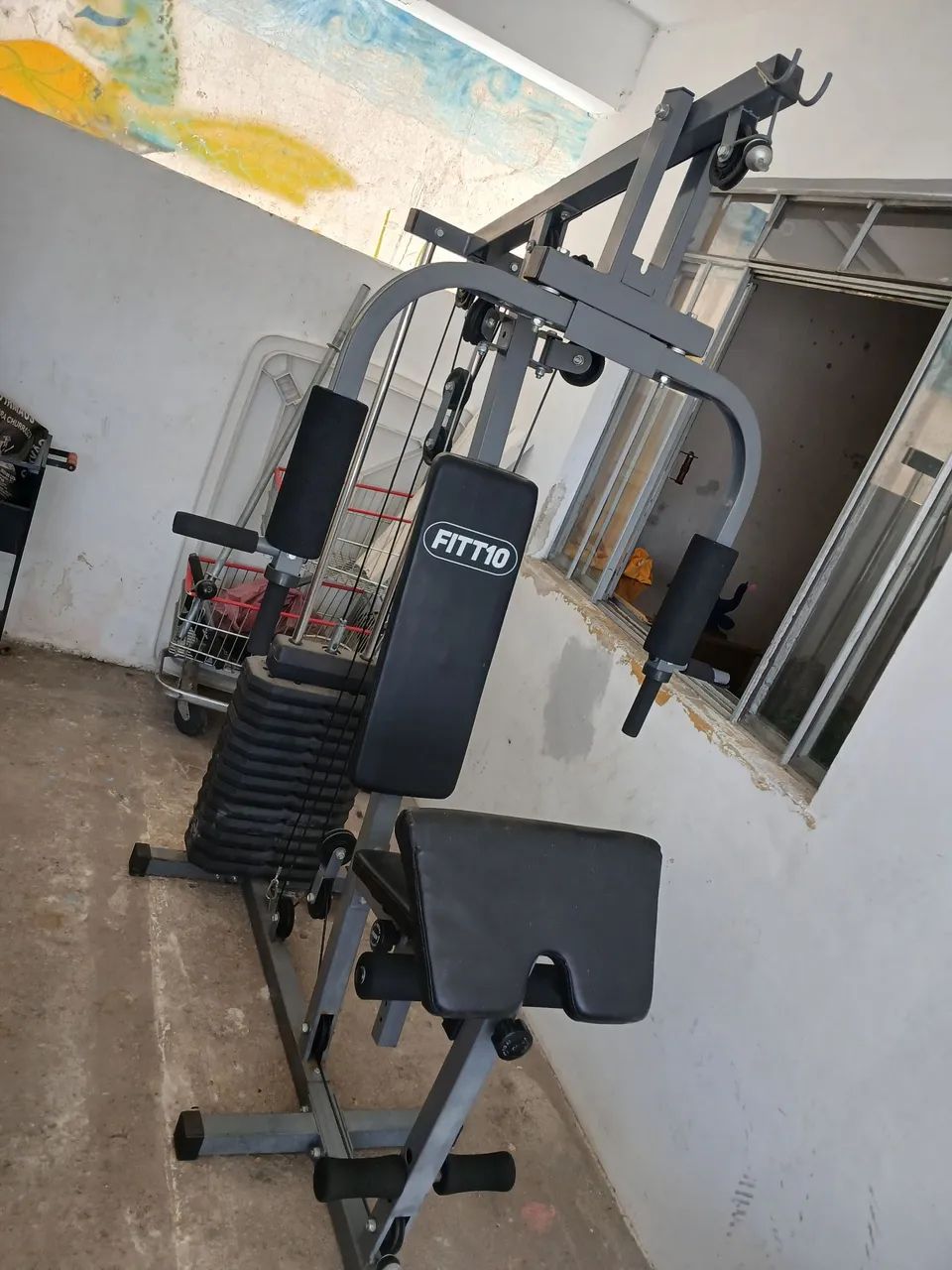 Estação de musculação 