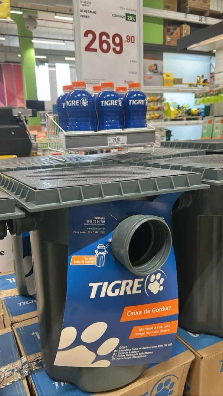 Caixa de Gordura Tigre - Qualidade e Eficiência