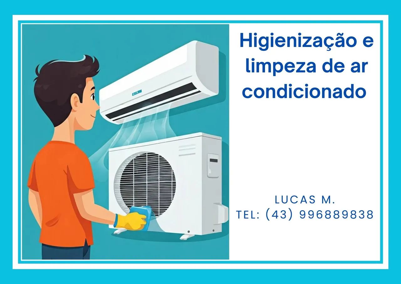 Limpeza e higienizacão de ar condicionado 
