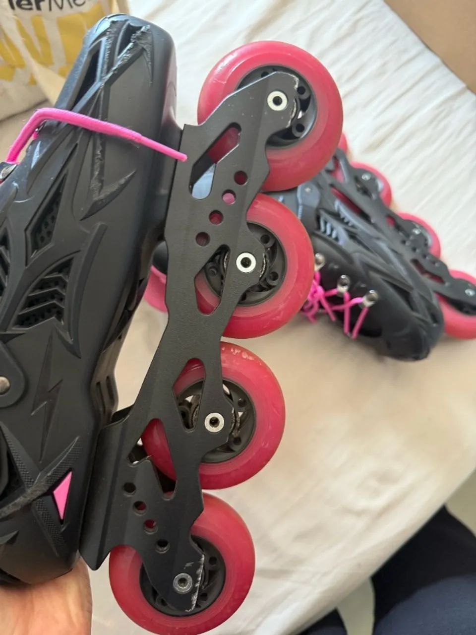 Patins Inline n38 - Traxart semiprofissional - BARATO - Foto 4