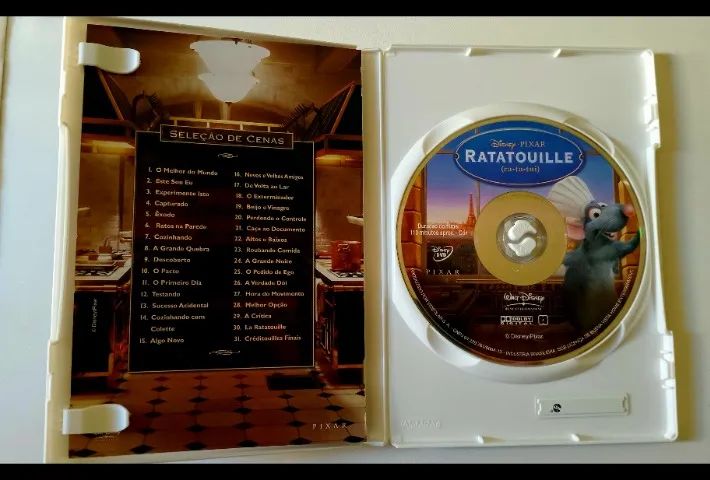 Kit 02 Dvds Ratatouille e Frozen Dvd e Blu-Ray  - Foto 4