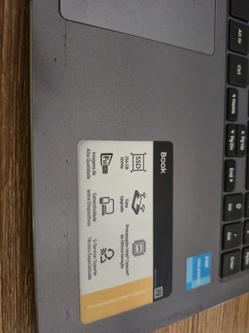 Notebook Samsung Book 550XDA Intel Celeron 4gb 256gb SSD Cinza - Foto 4