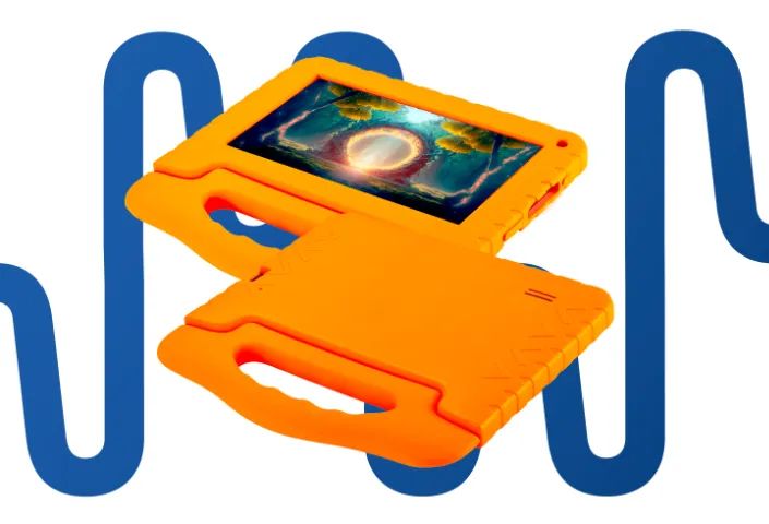 Tablet Infantil Kid Pad Laranja 64?GB - Wi?Fi, Câmera, Controle Parental