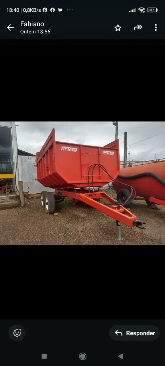 Carreta agrícola basculante Metz