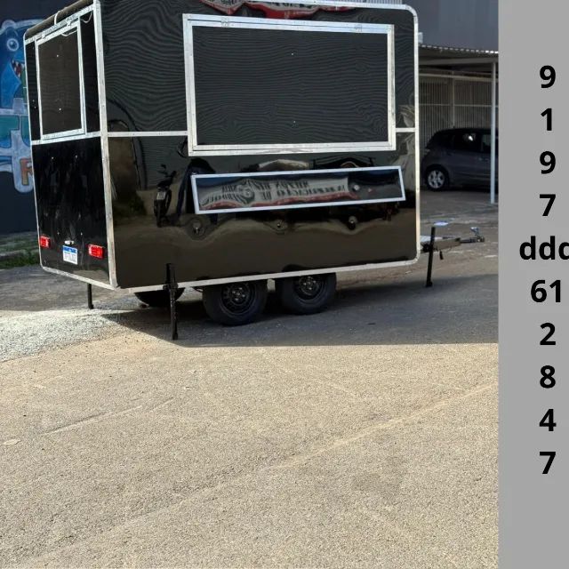 Food Truck Revestido em Alumínio - Estrutura Premium