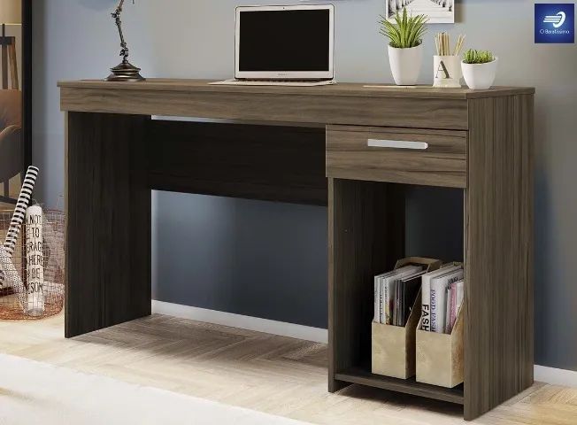Mesa Office com Desing Clássico e 1 Gaveta - Foto 2