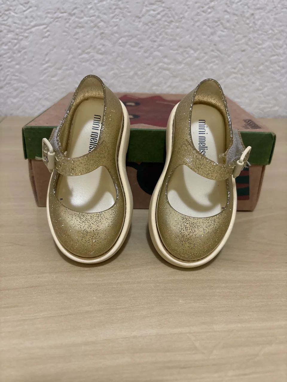 Mini Melissa - Amarelo Gliter TAM 17/18 - Foto 2