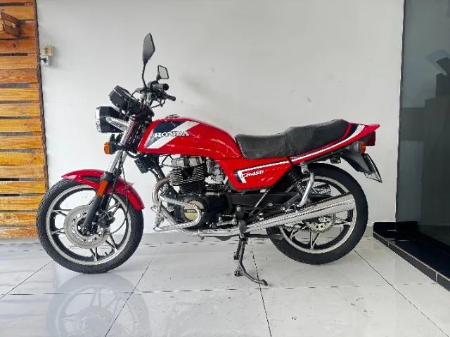 HONDA CB 450 1986 VERMELHA 26.000 KM RODADOS ITEM DE COLEÇÃO - Foto 5