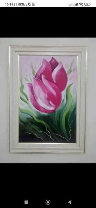 Quadro decorativo com tulipa - Foto 2