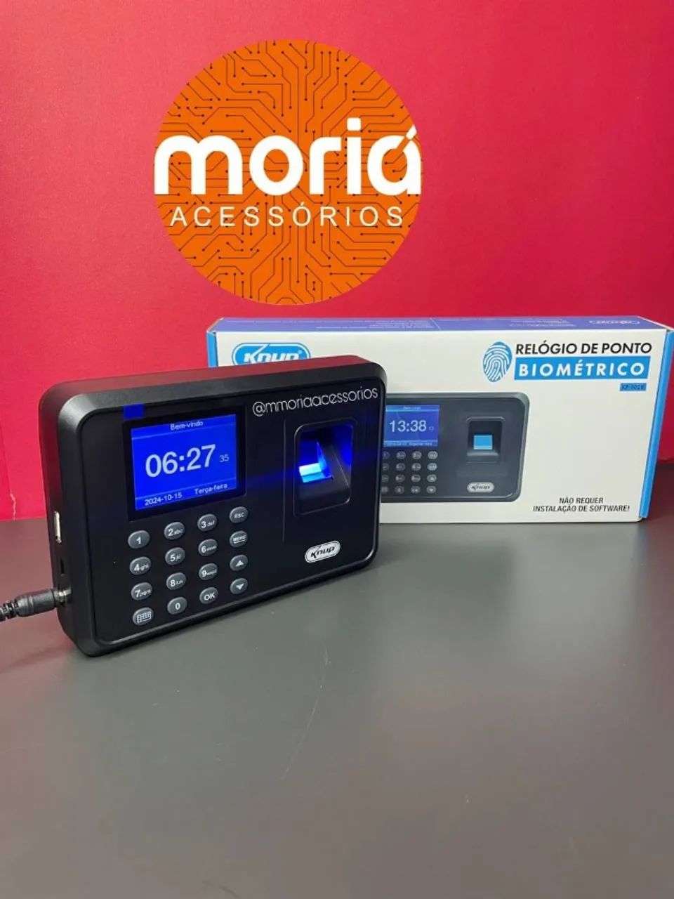 Relógio De Ponto Biométrico Eletrônico Impressão Digital - Foto 4