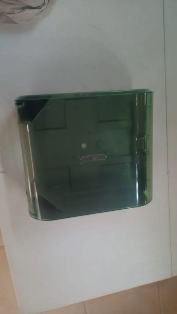 PORTA PAPEL TOALHA- ACRÍLICO TRANSPARENTE LUXO  - Foto 2