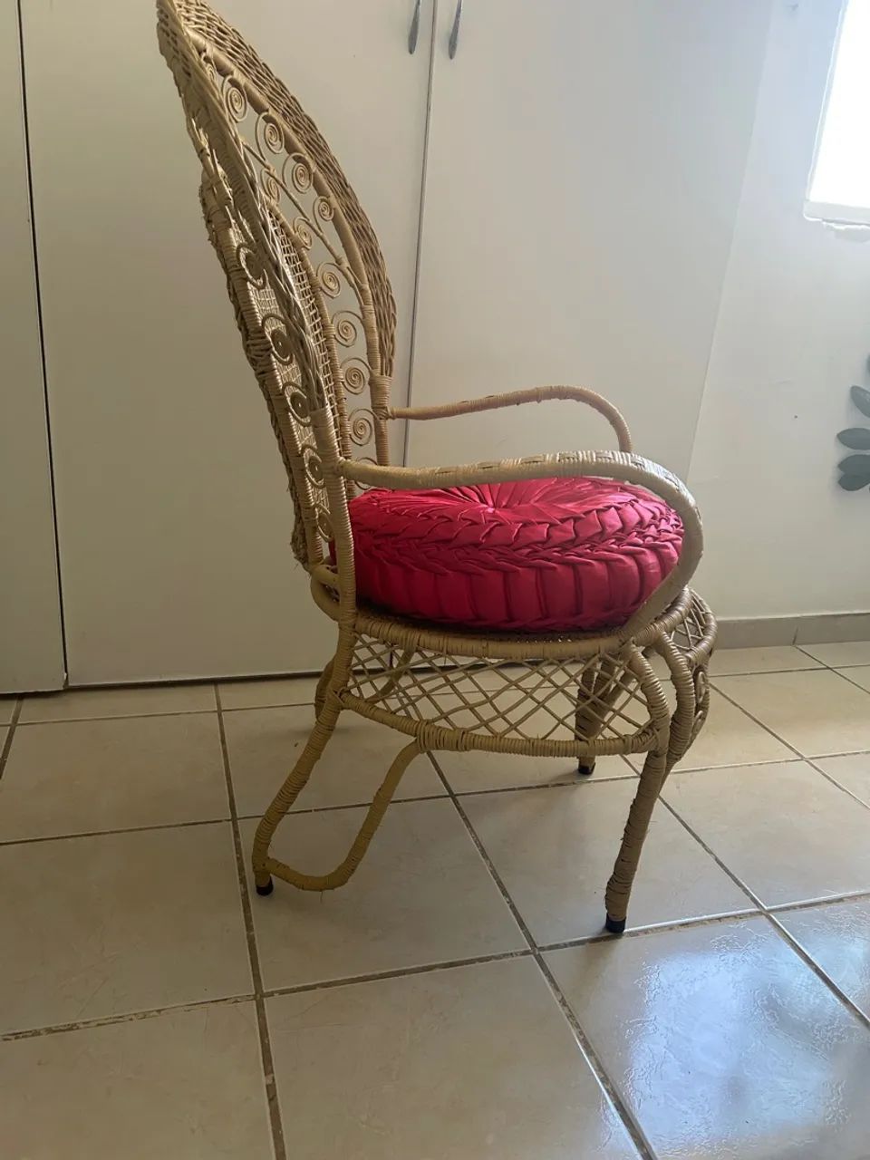 Poltrona de vime estilo vintage - Foto 4