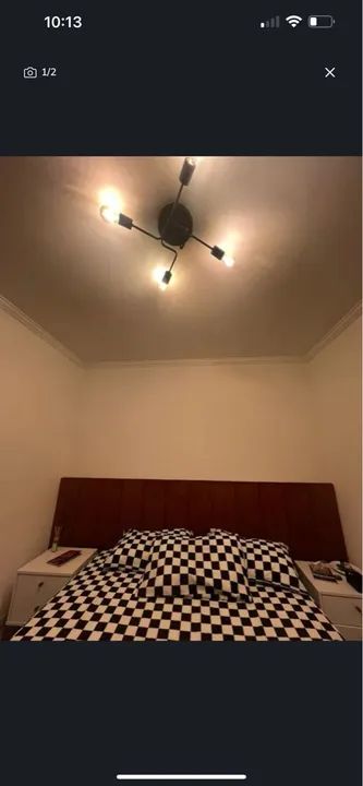 Lustre retrô com 4 lâmpadas inclusas