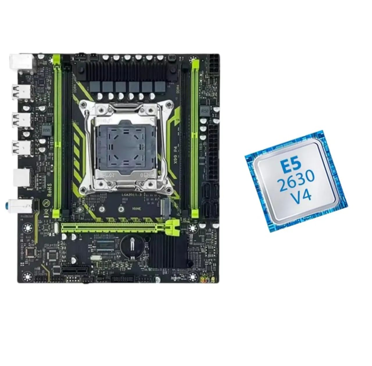 Kit Xeon - Placa mãe X99 + Processador - Peças de Hardware