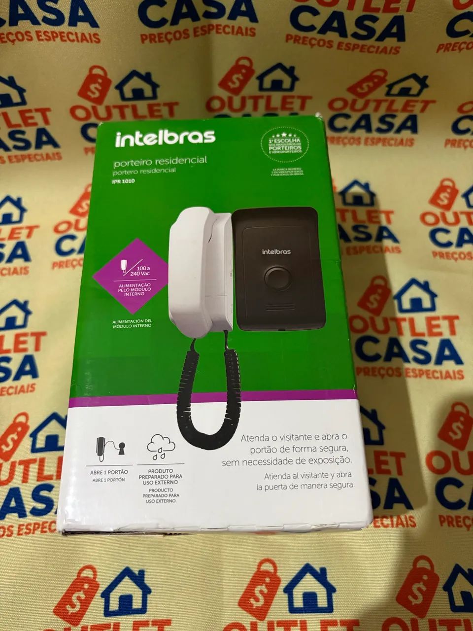 Interfone Porteiro Intelbras Ipr 1010 Original + Garantia Nf Branco - Foto 4