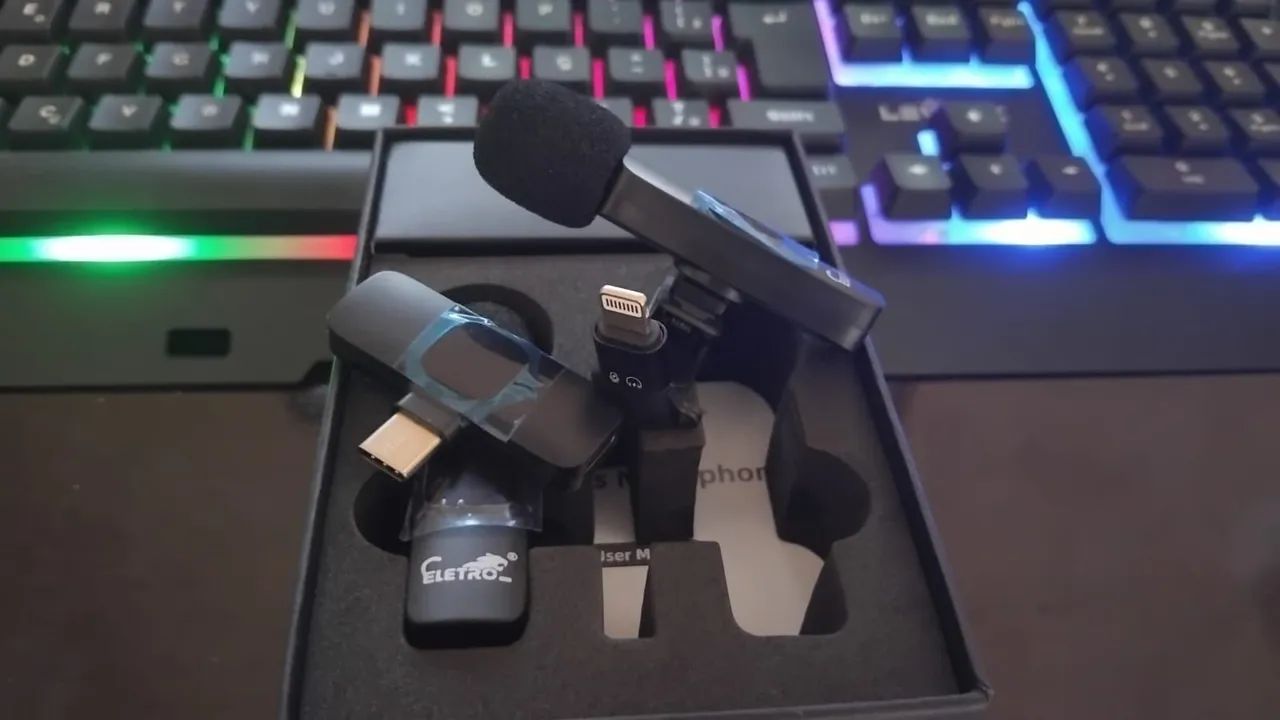 Microfone para Celular de lapela sei fio 