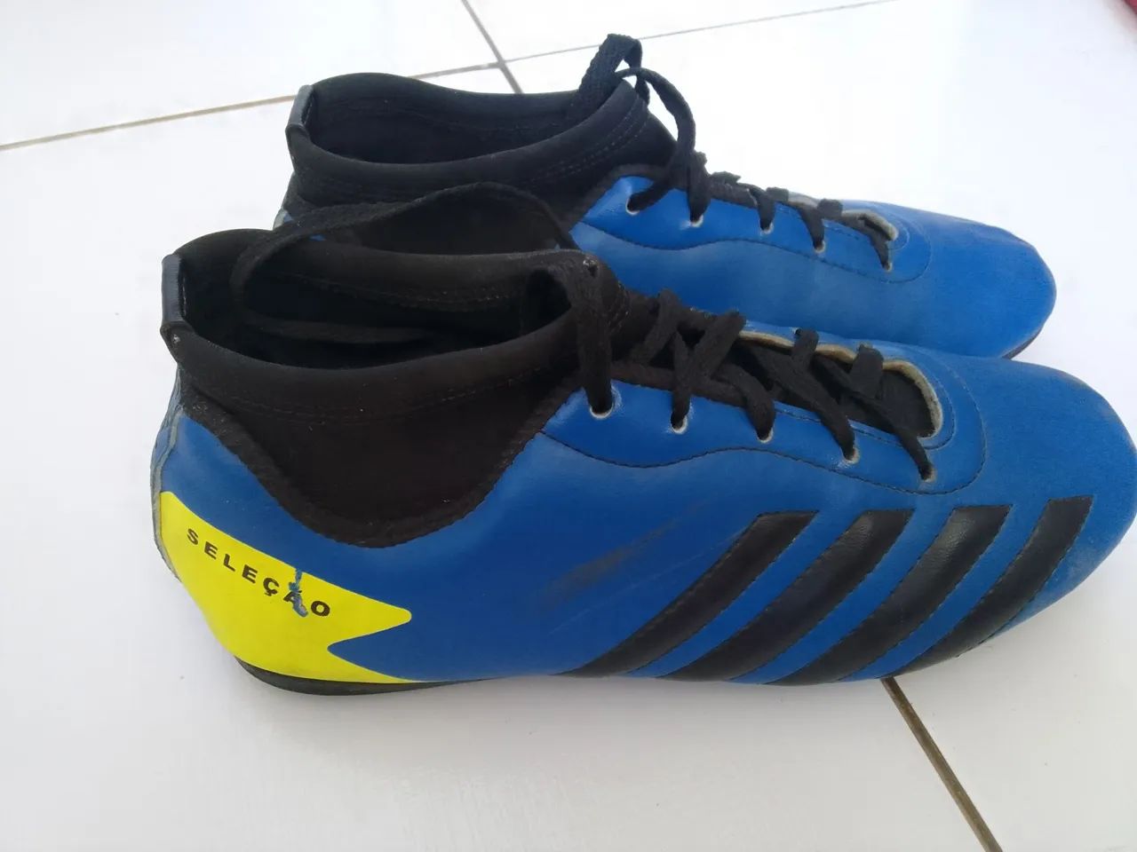 Chuteira Adidas Azul - Foto 5