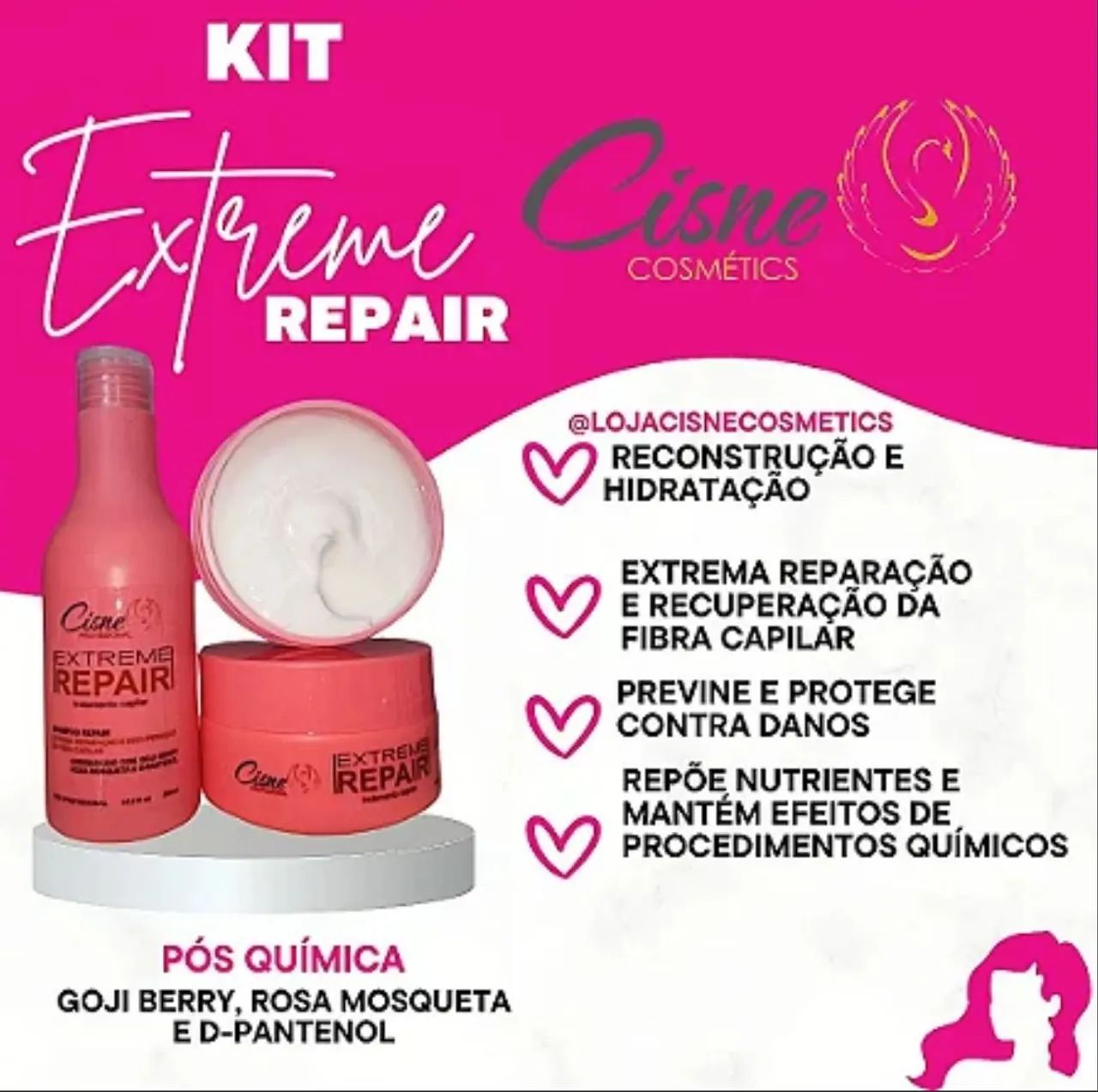 KIT ABSOLUT REPAIR CLIENTE CISNE COSMETICS - Foto 3