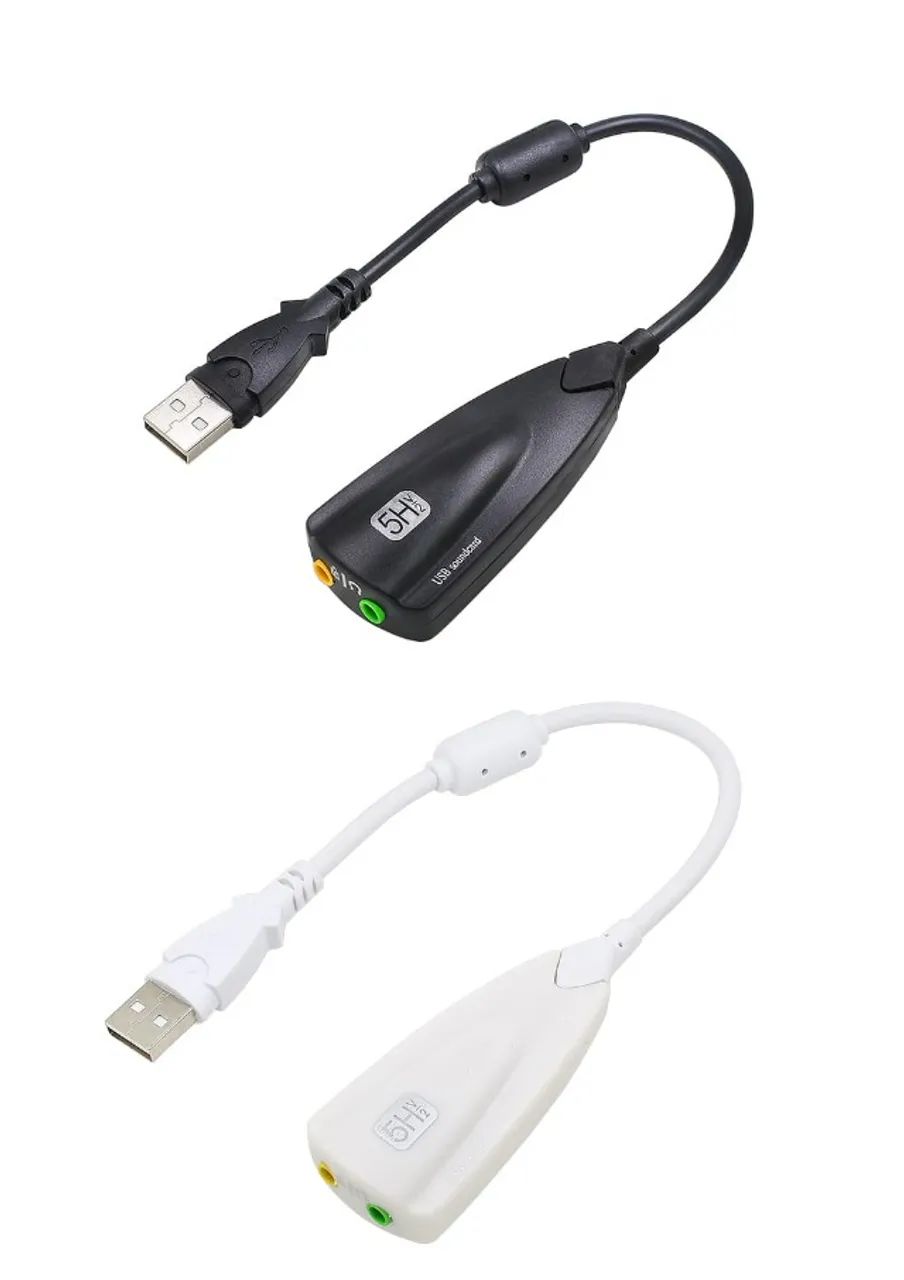 Placa de Som / Áudio USB com cabo Extensor Novo Plug and Play - Foto 3