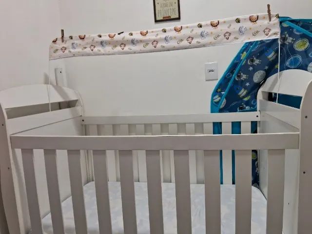 Vendo berço que vira cama mais colchão  - Foto 3