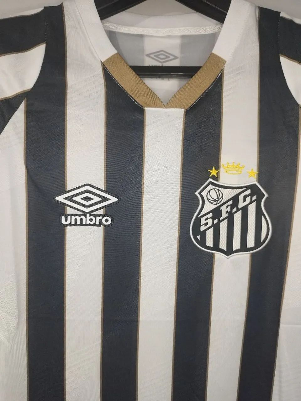 Camisa do Santos preto/branco 2024/2025 Tam G, GG - Foto 4