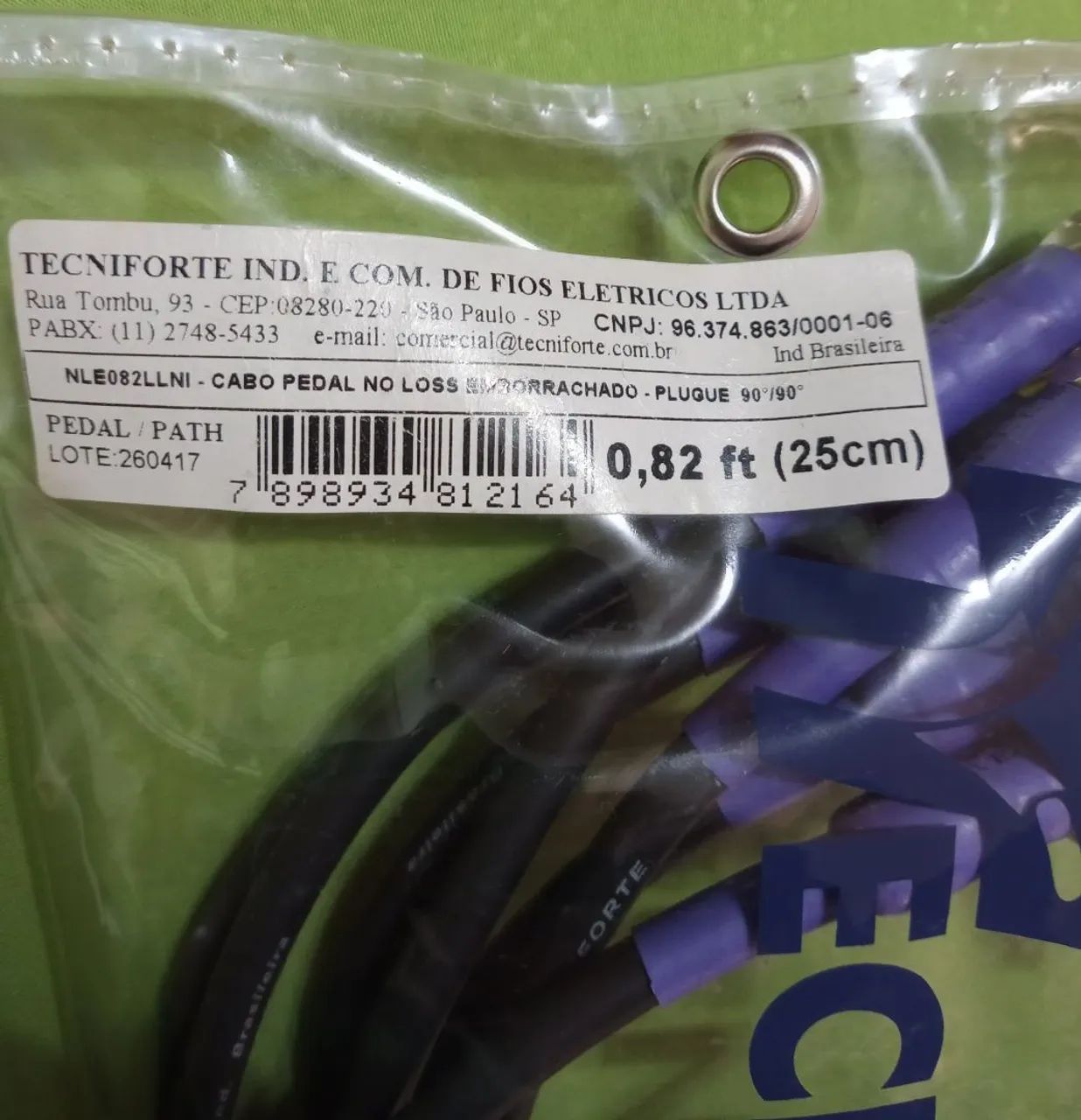 Cabo pedal No Loss emborrachado...plugue 90° - Foto 4