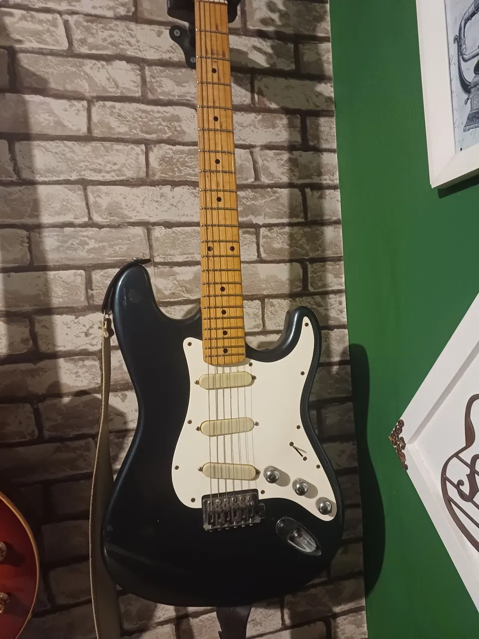 Guitarra Elétrica Stratocaster Giannini Antiga Verde