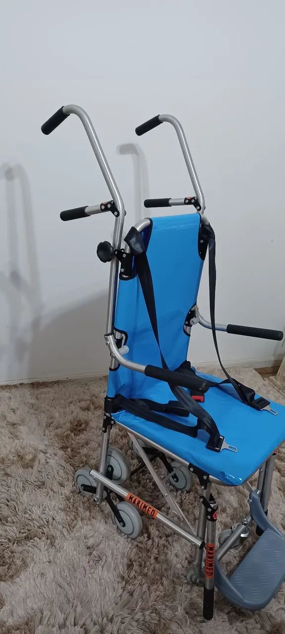 Cadeira para pacientes impossibilitados de descer escada. Modelo resgate. Manual 130kg - Foto 2