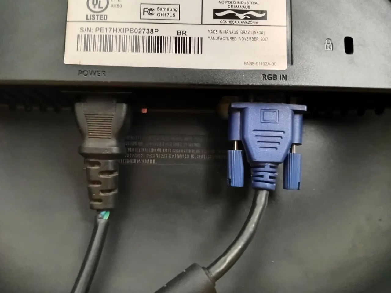 ATENÇÃO: Monitor Samsung Syncmaster 732N 17 polegadas HD LCD VGA (para reparo) - Foto 3
